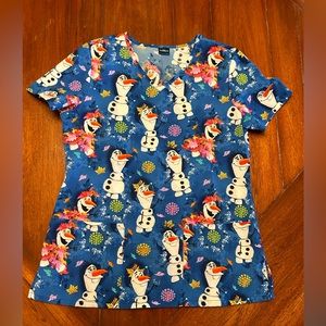 Olaf scrub top